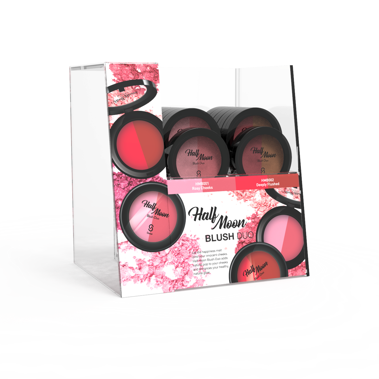 Sistar - Half Moon Blush Duo | Acrylic Display