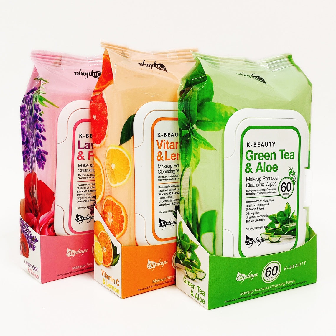 Saplaya - Makeup Remover Cleansing Wipes (6 pieces)
