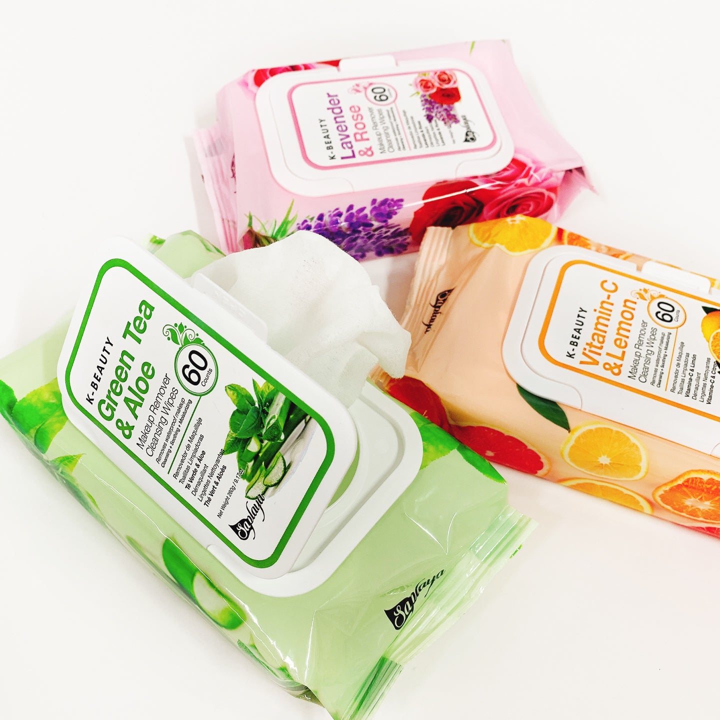 Saplaya - Makeup Remover Cleansing Wipes (6 pieces)