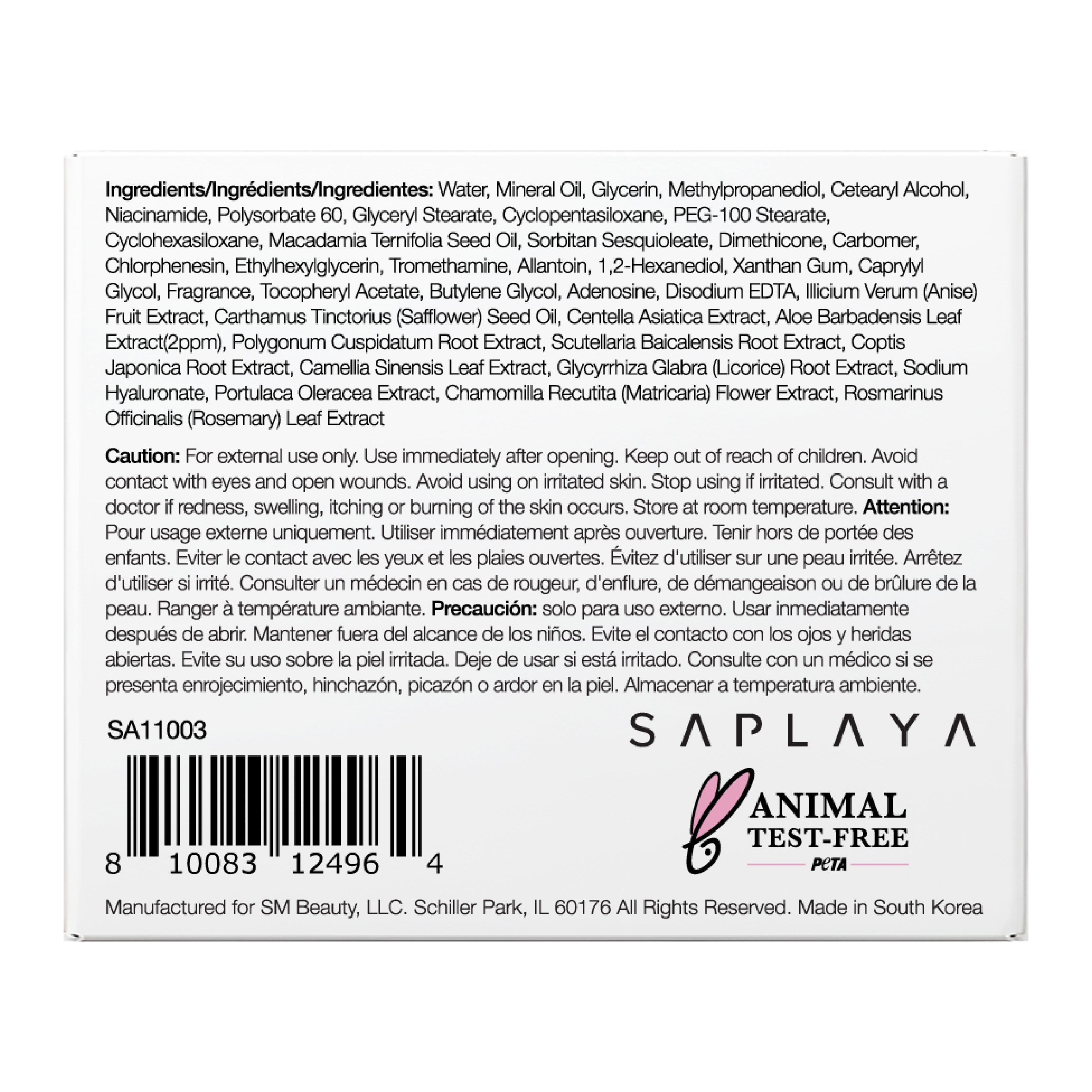 Saplaya - Facial Day/Night Cream Aloe Vera