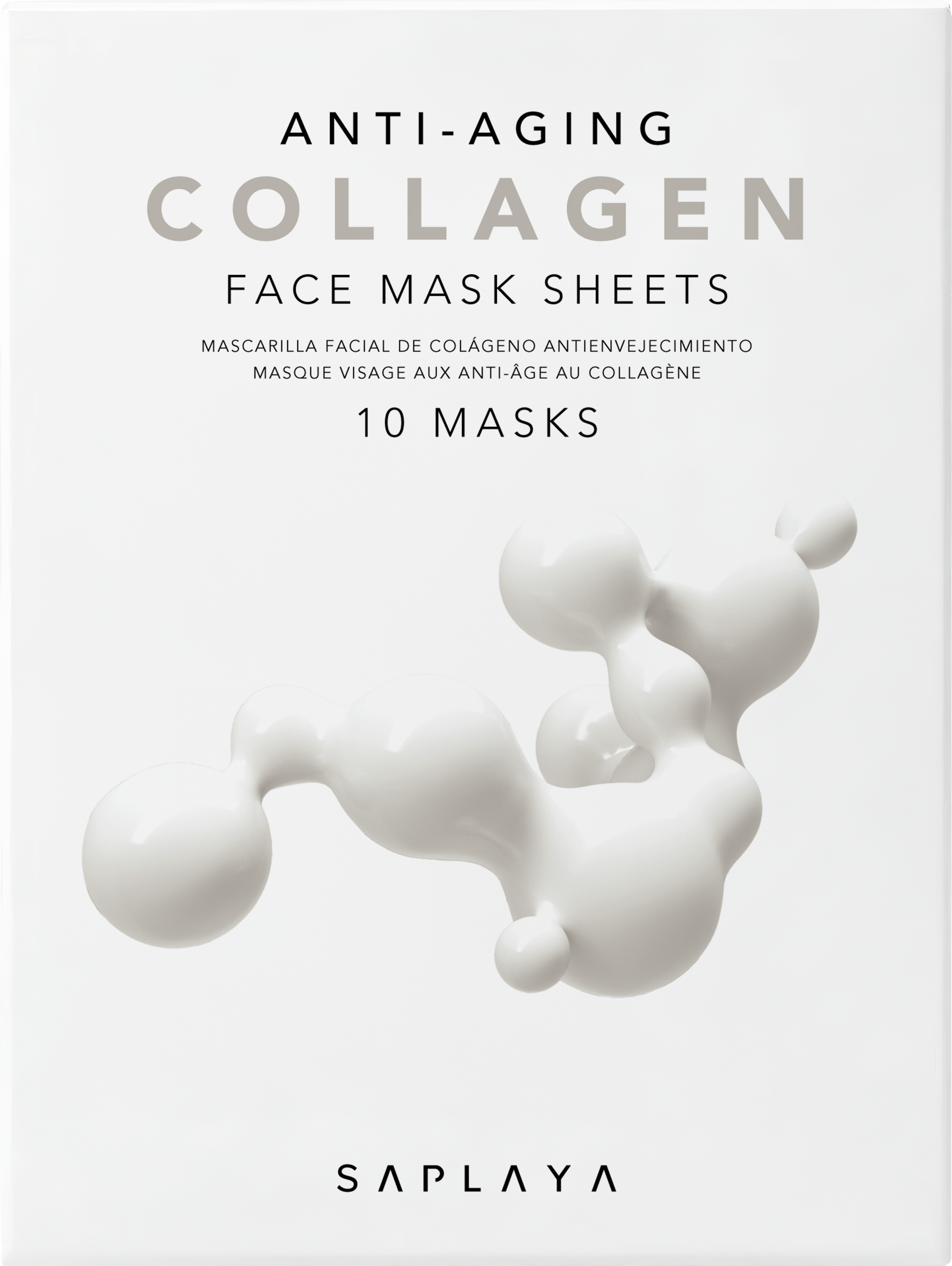 Saplaya - K-Beauty Collagen 10pc Face Mask Pack