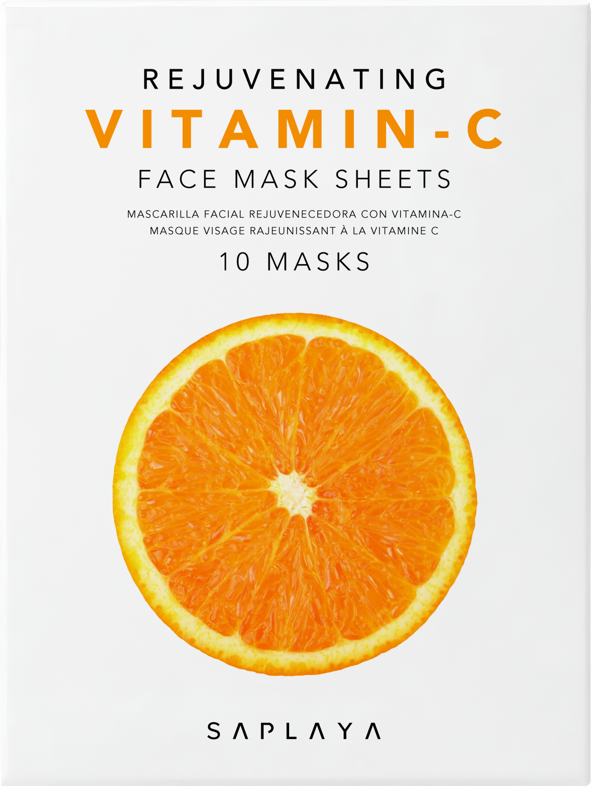 Saplaya - K-Beauty Vitamin-C 10pc Face Mask Pack