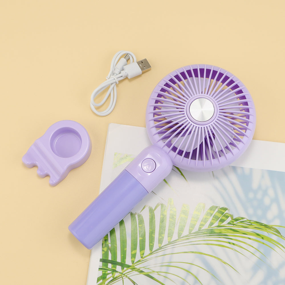 Portable Handheld Fan with Foldable Stand