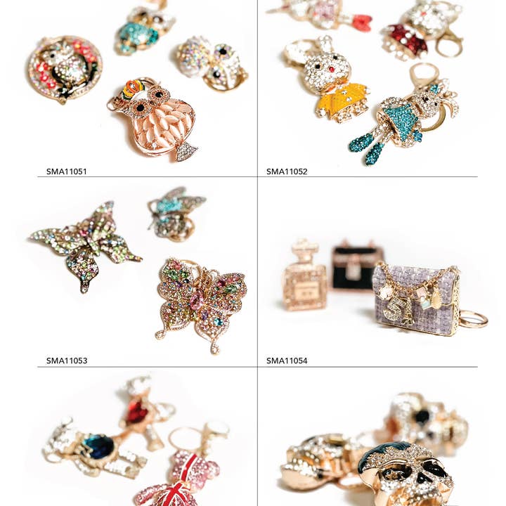 SM Jewelry Rhinestone Keychains