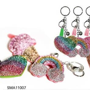 SM Jewelry Rhinestone Keychains