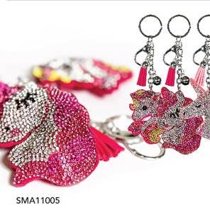 SM Jewelry Rhinestone Keychains