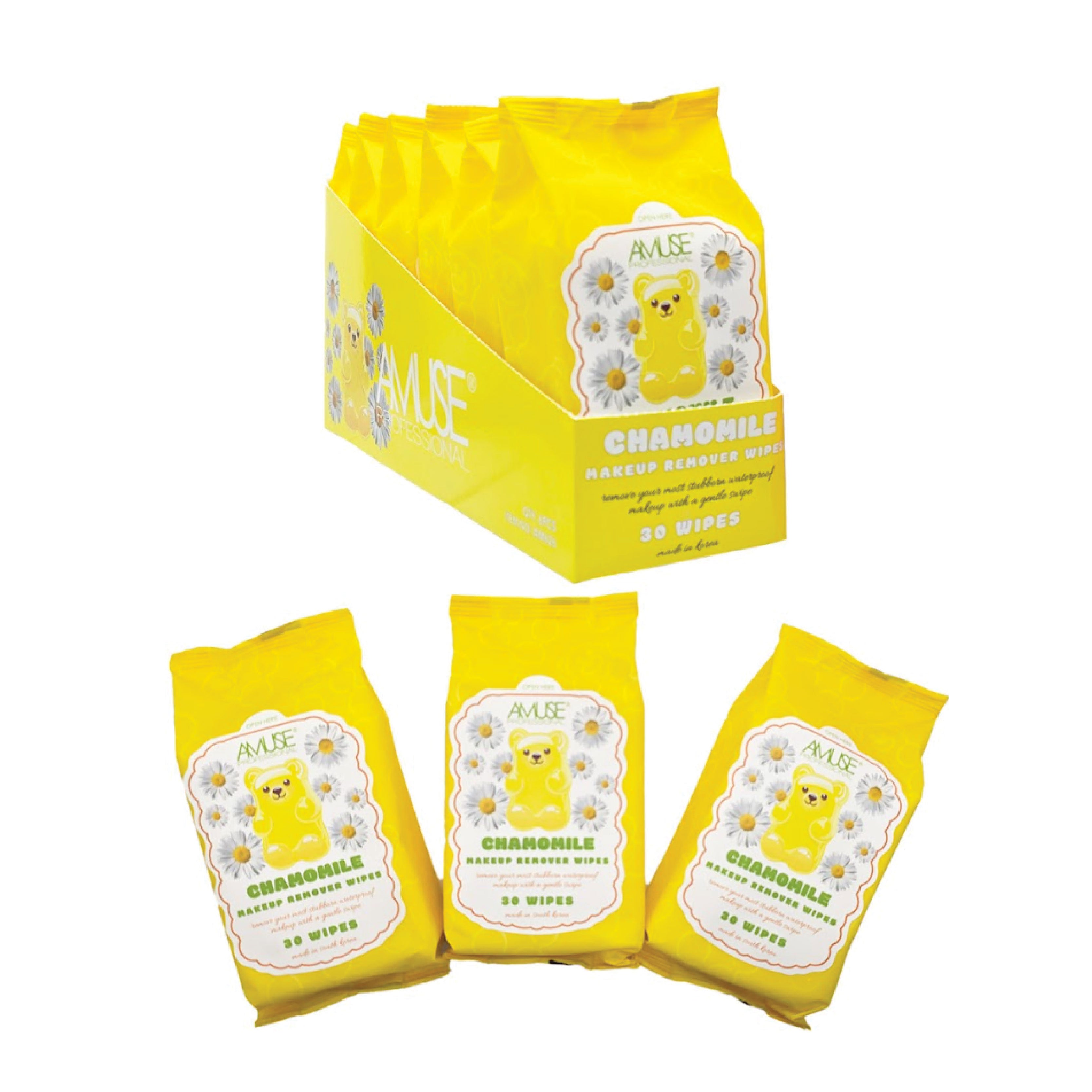Amuse Professional Chamomile Makeup Remover Wipes (30 Wipes)