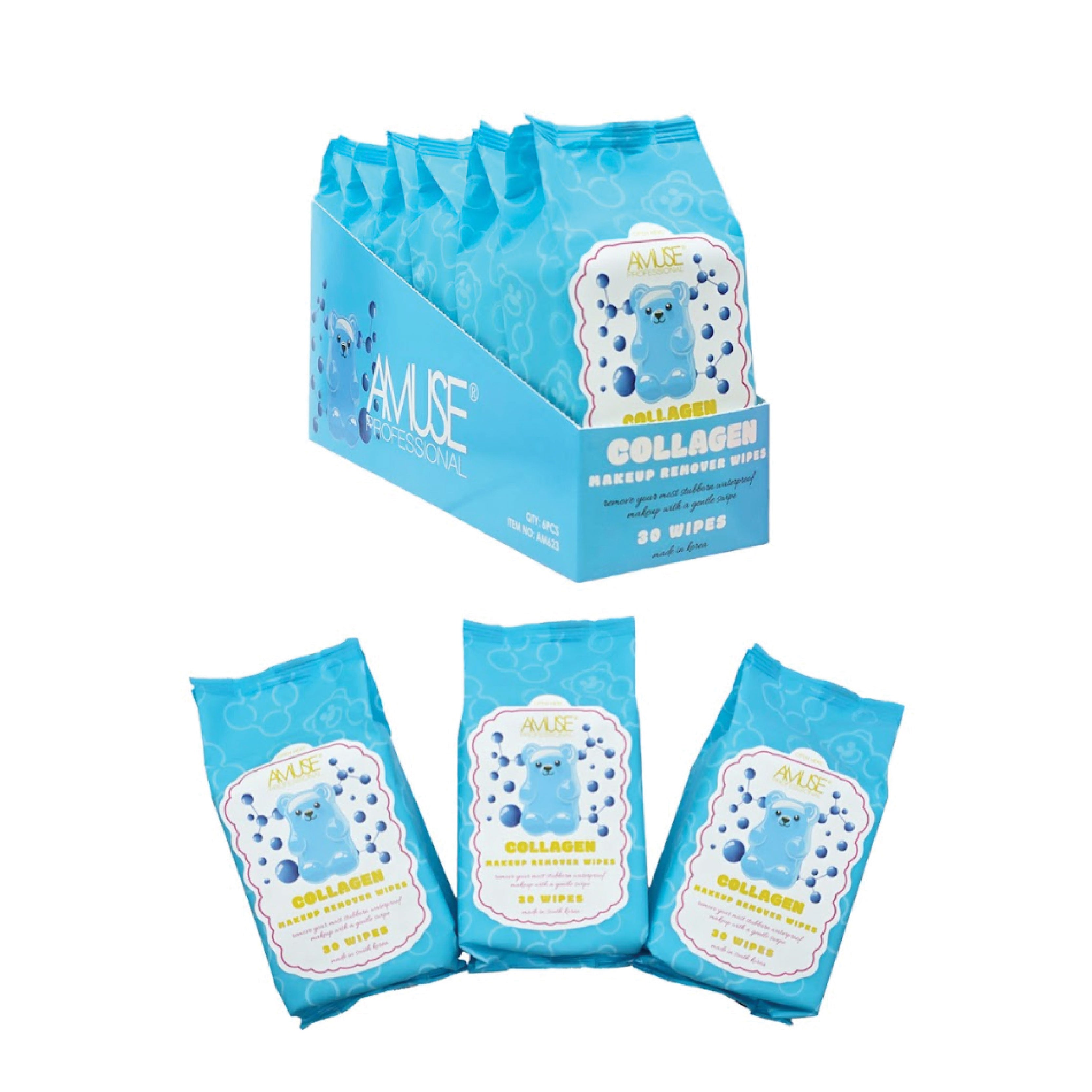 Amuse Professional Collagen Makeup Remover Wipes (30 Wipes)