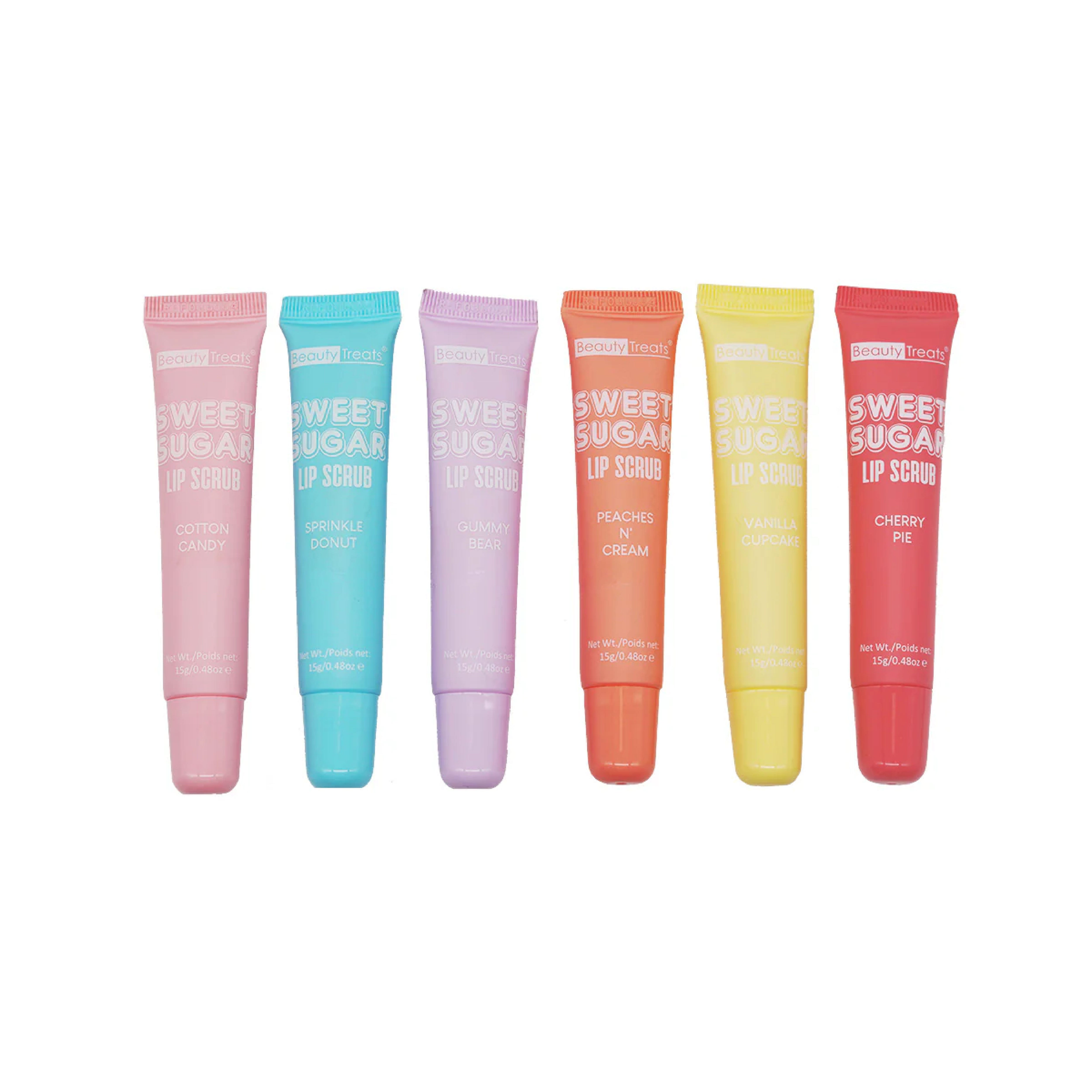 Beauty Treats Sweet Sugar Assorted Lip Scrub Display Set