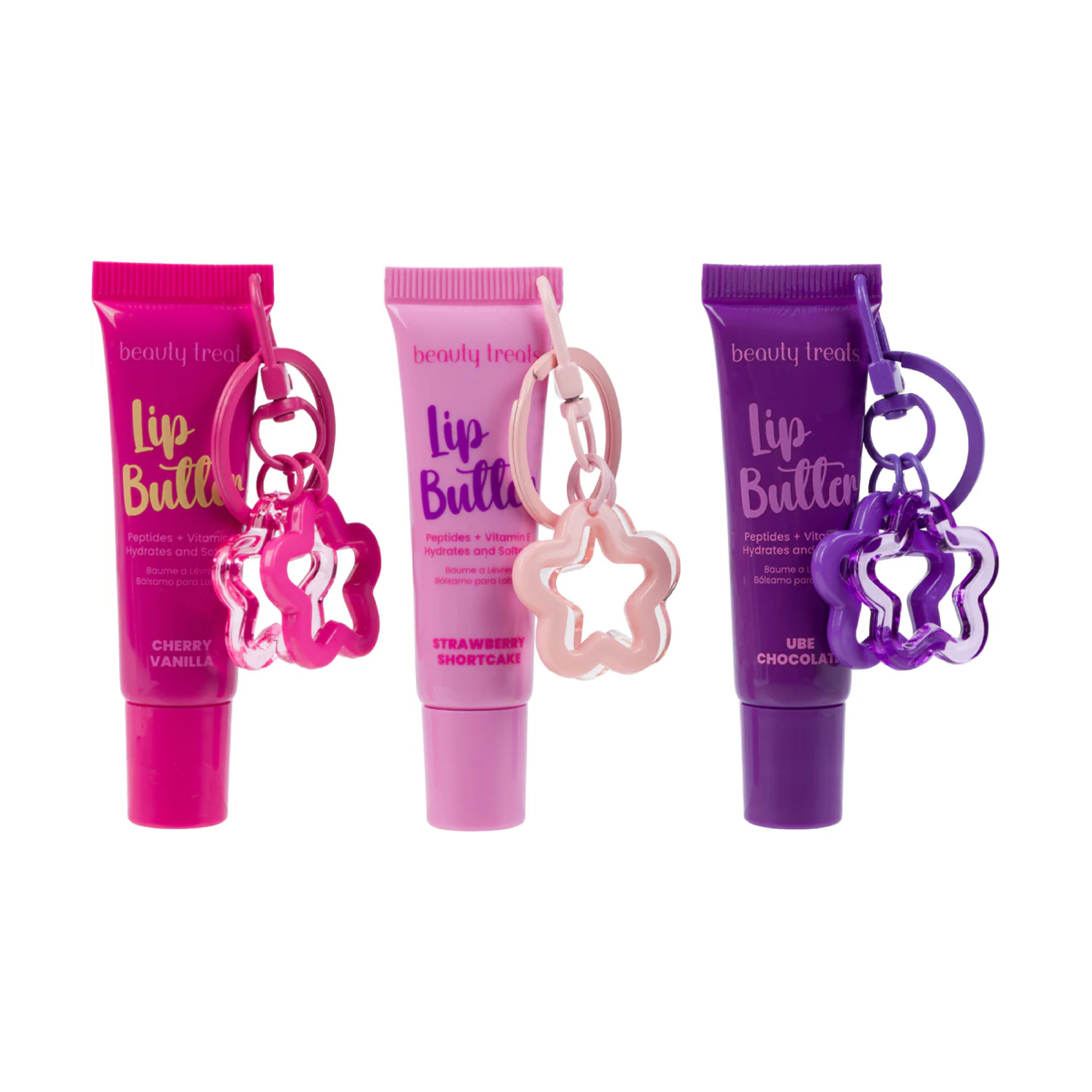 Beauty Treats Lip Butter with Star Charm Keychain Display Set