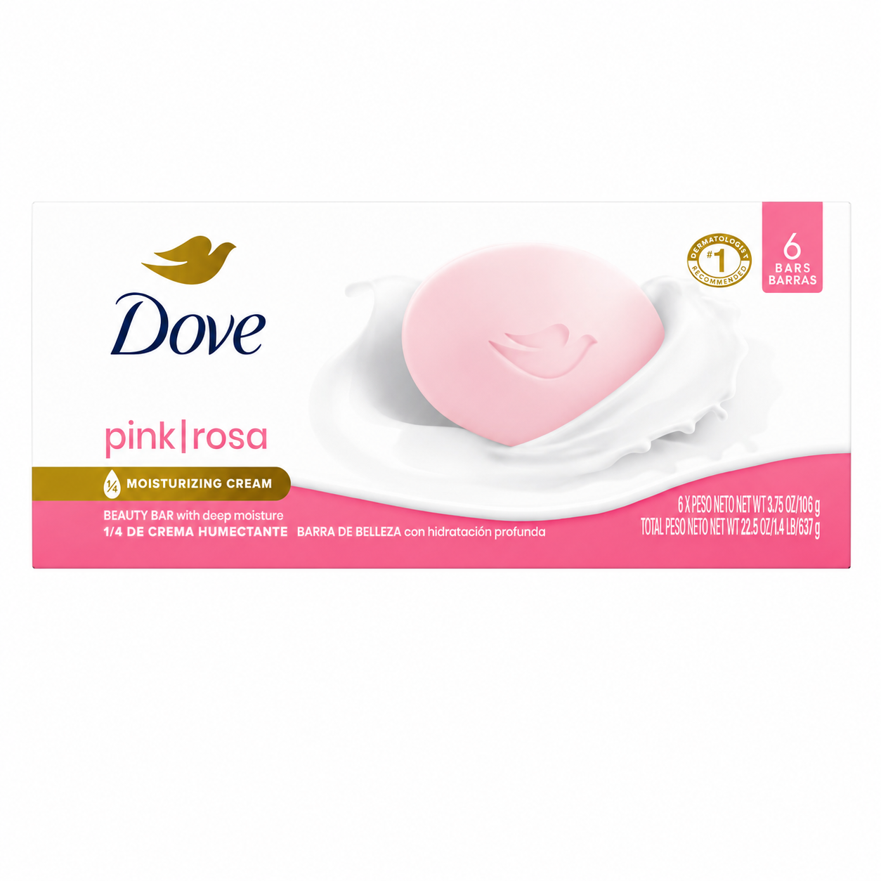 Dove Pink Beauty Bar 6-Pack