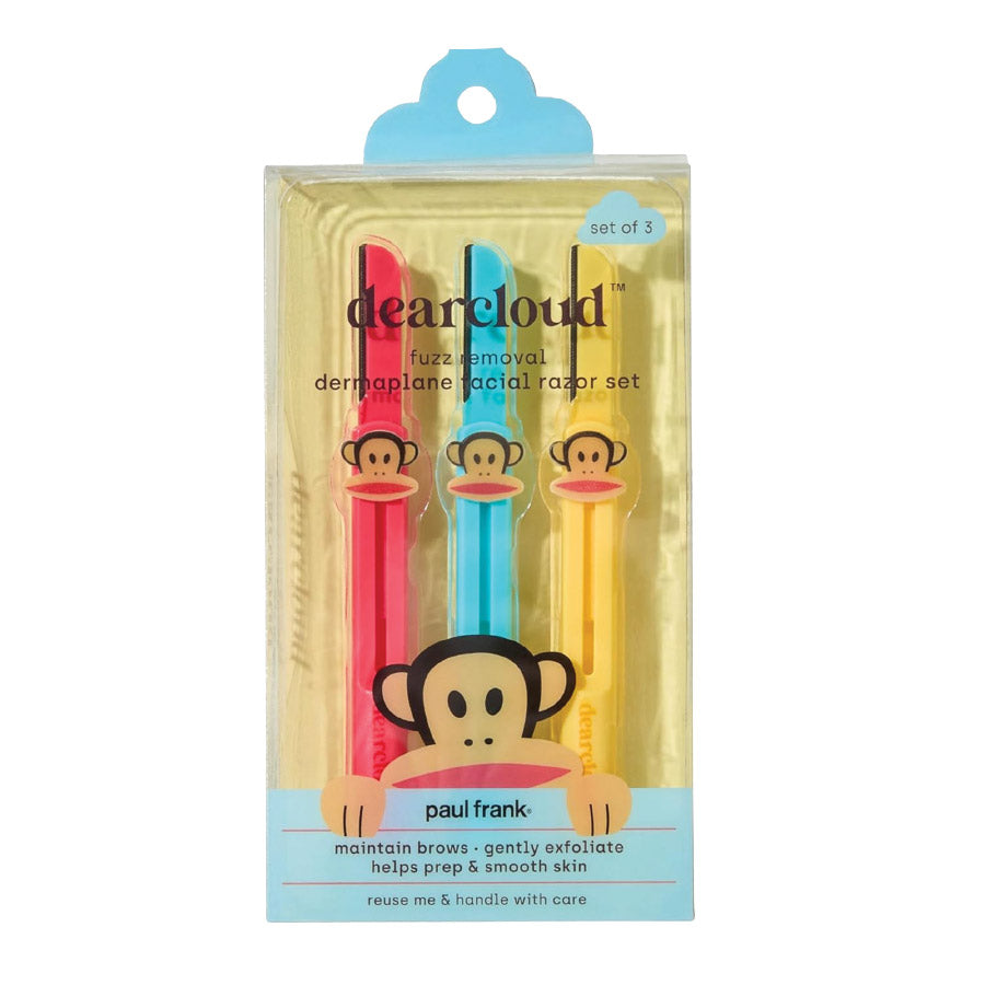 dearcloud Paul Frank Retractable Dermaplane Facial Razor Set
