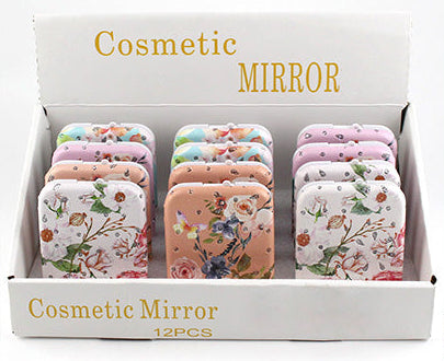 Handheld Mirrors Display Pack | Floral Rectangle