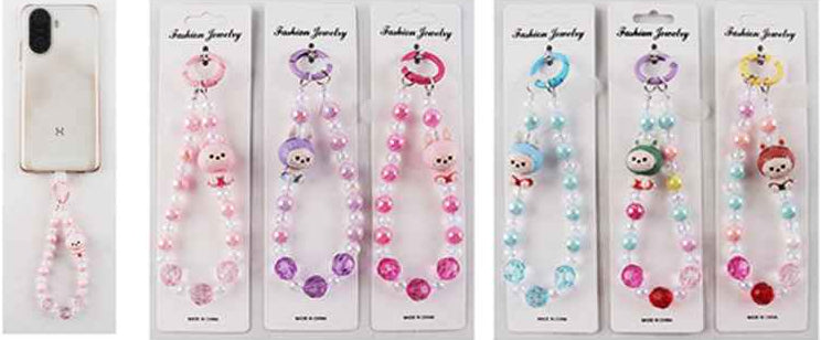 Beaded Character Phone Wrist Strap