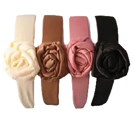 Satin Twisted Rosette Headband