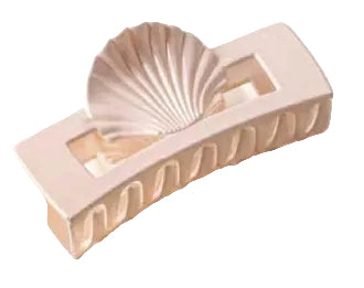 Shell Rectangle Claw Clip