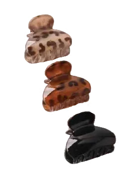 Cheetah Mini Claw Clips Set