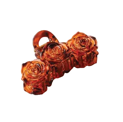 Tort Rose Row Claw Clip