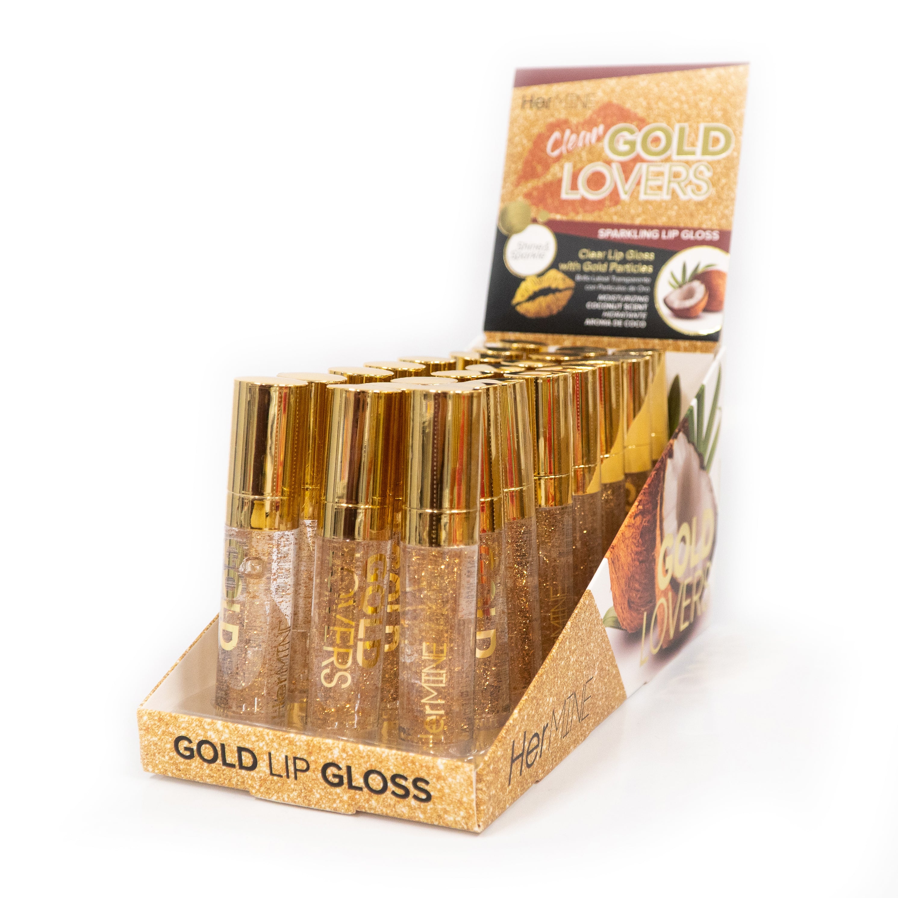 HerMine - Gold Lovers Sparkling Lip Gloss Coconut