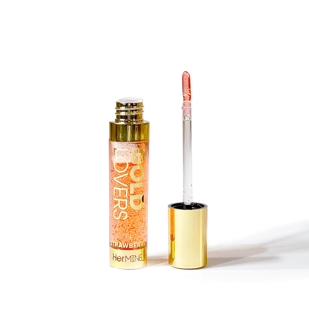 HerMine - Gold Lovers Sparkling Lip Gloss Strawberry