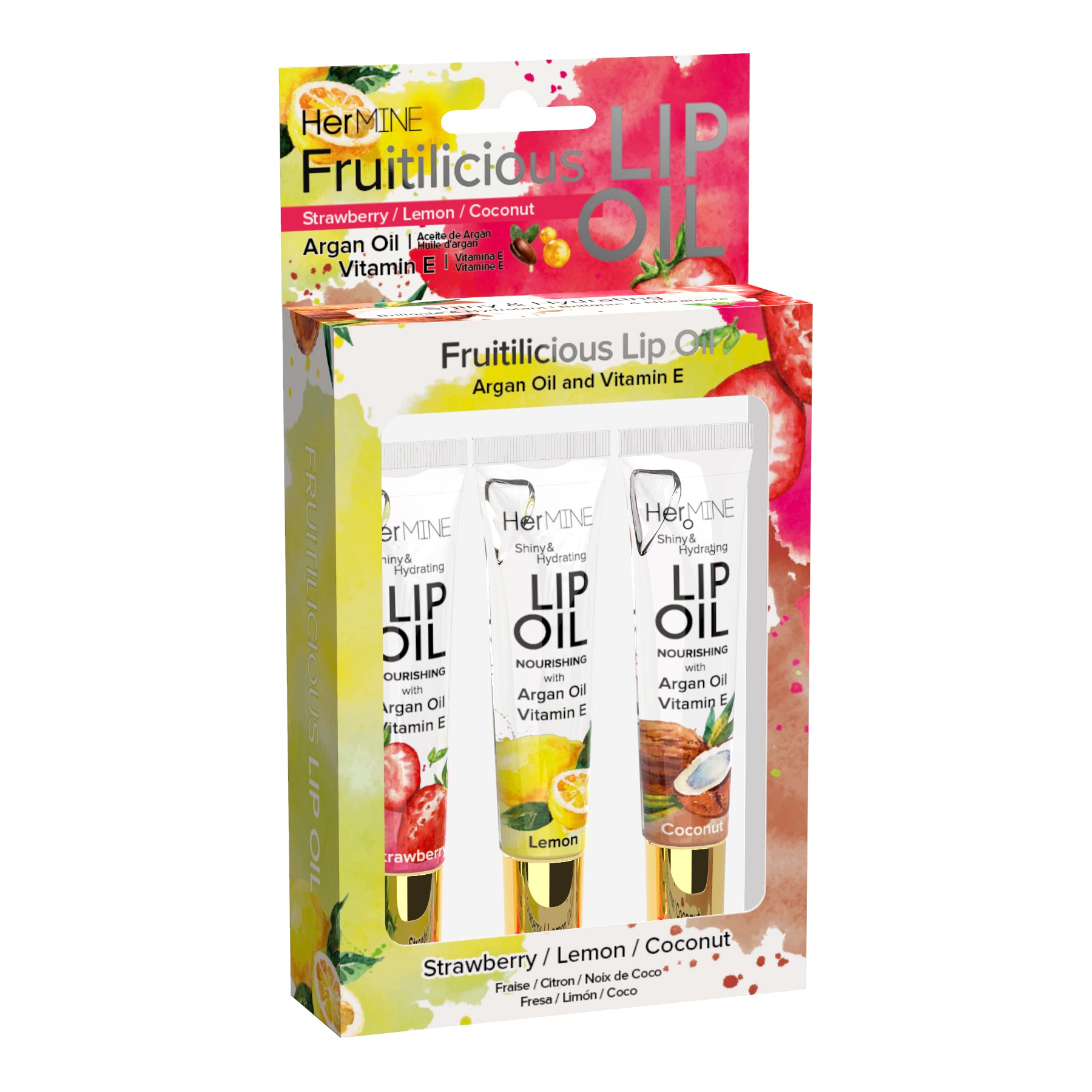 HerMine - 3 Pack Frutilicious Lip Oil