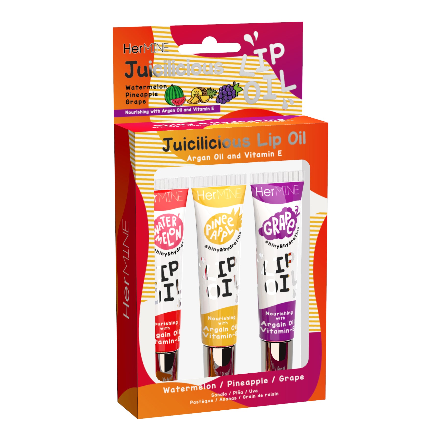 HerMine - 3 Pack Juicilicious Lip Oil