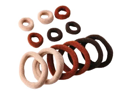 Mixed Sized Rolled Hair Ties