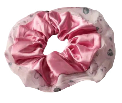Poppy Sheer Trim Scrunchie