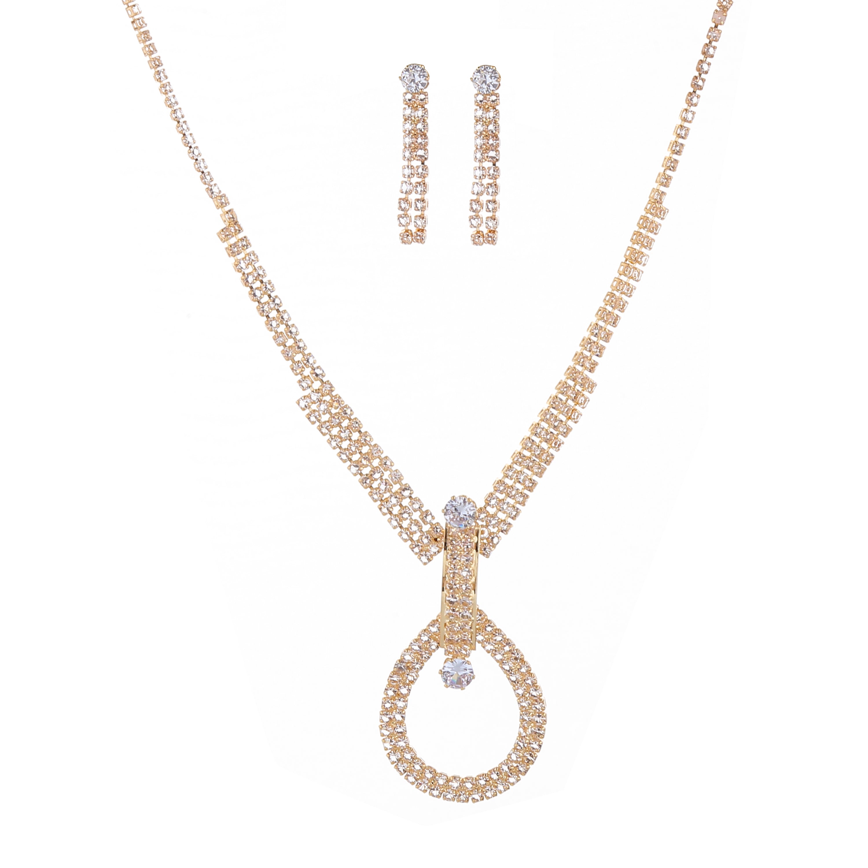 SM Jewelry Premium Hypoallergenic Necklace & Earring Set J001