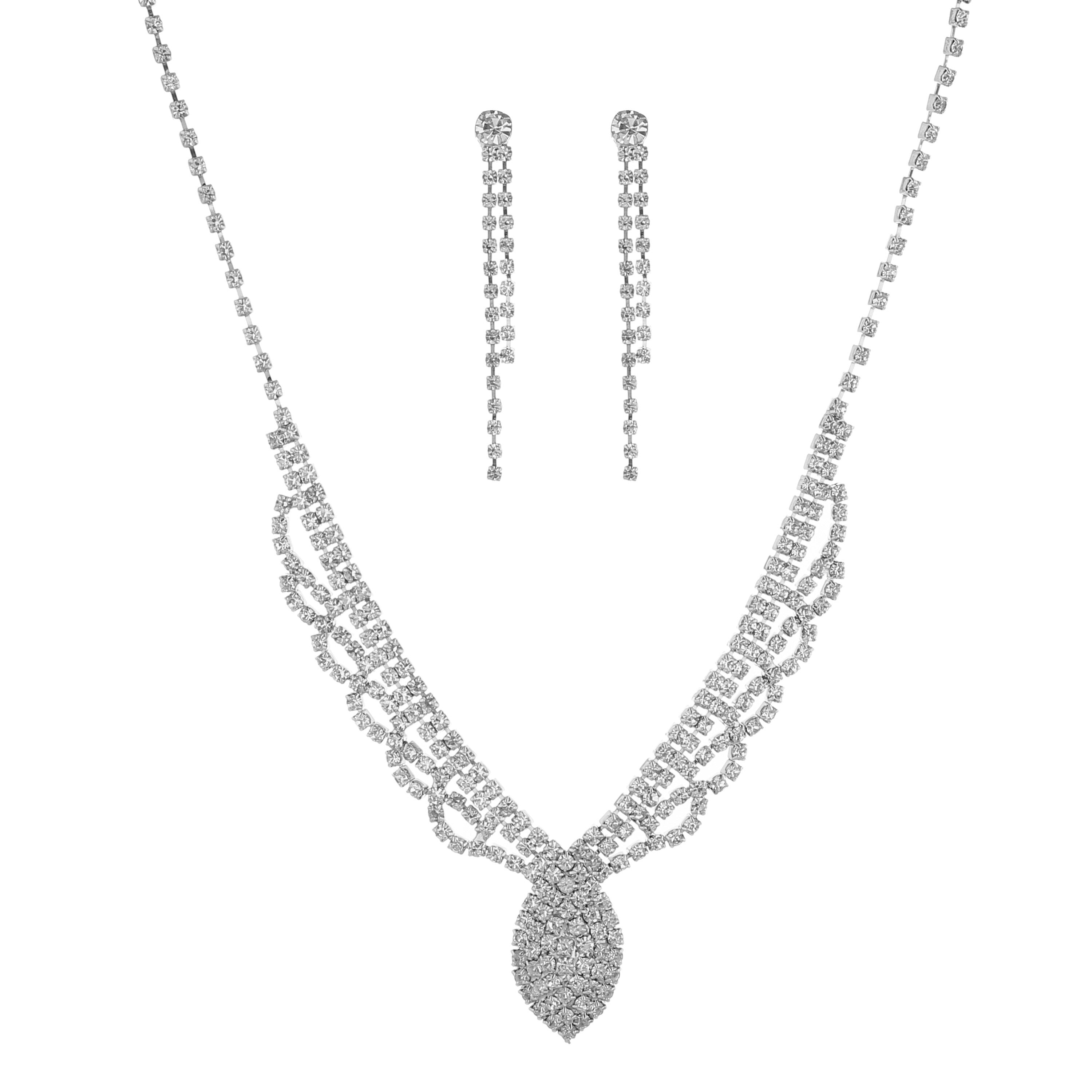 SM Jewelry Premium Hypoallergenic Necklace & Earring Set J014