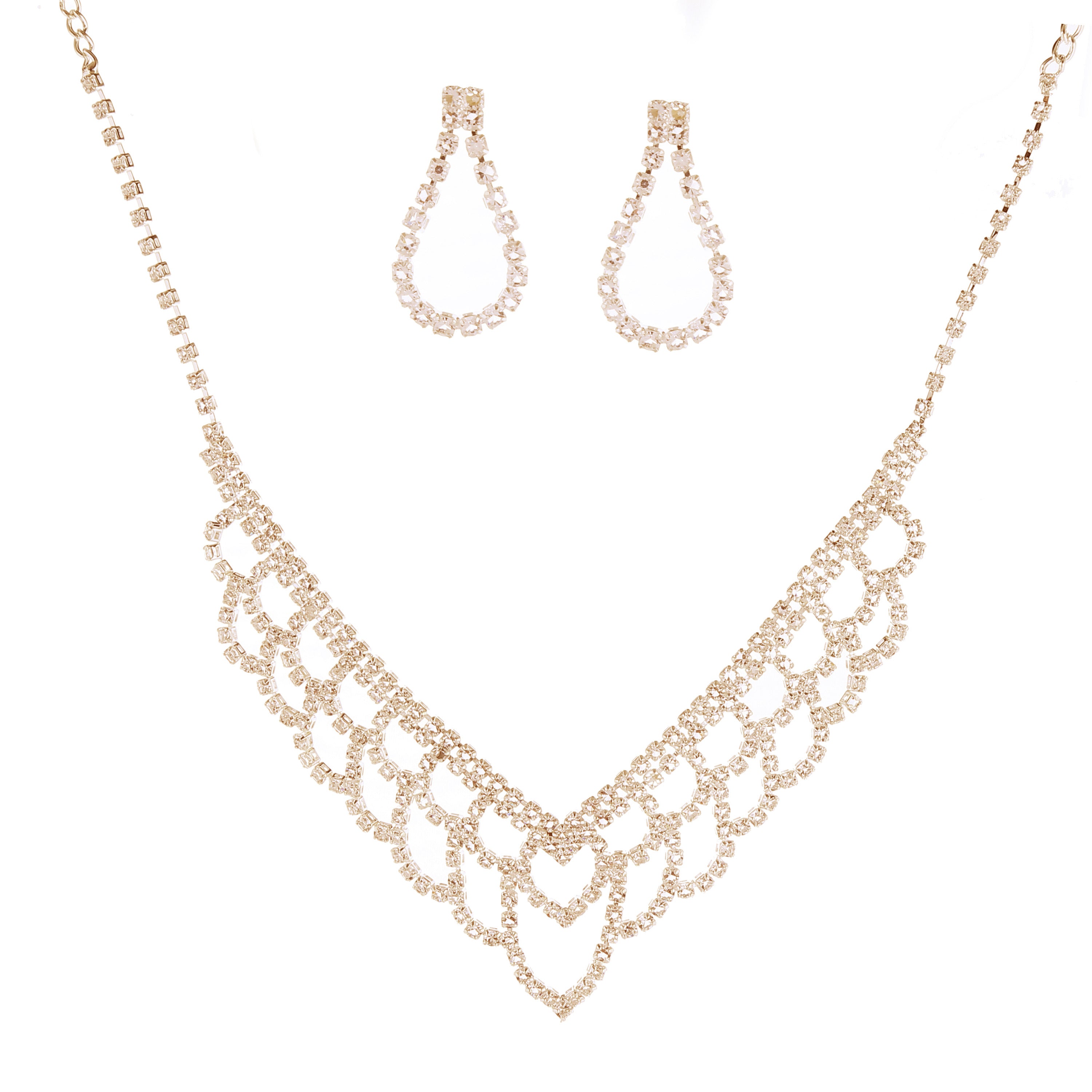 SM Jewelry Premium Hypoallergenic Necklace & Earring Set J025