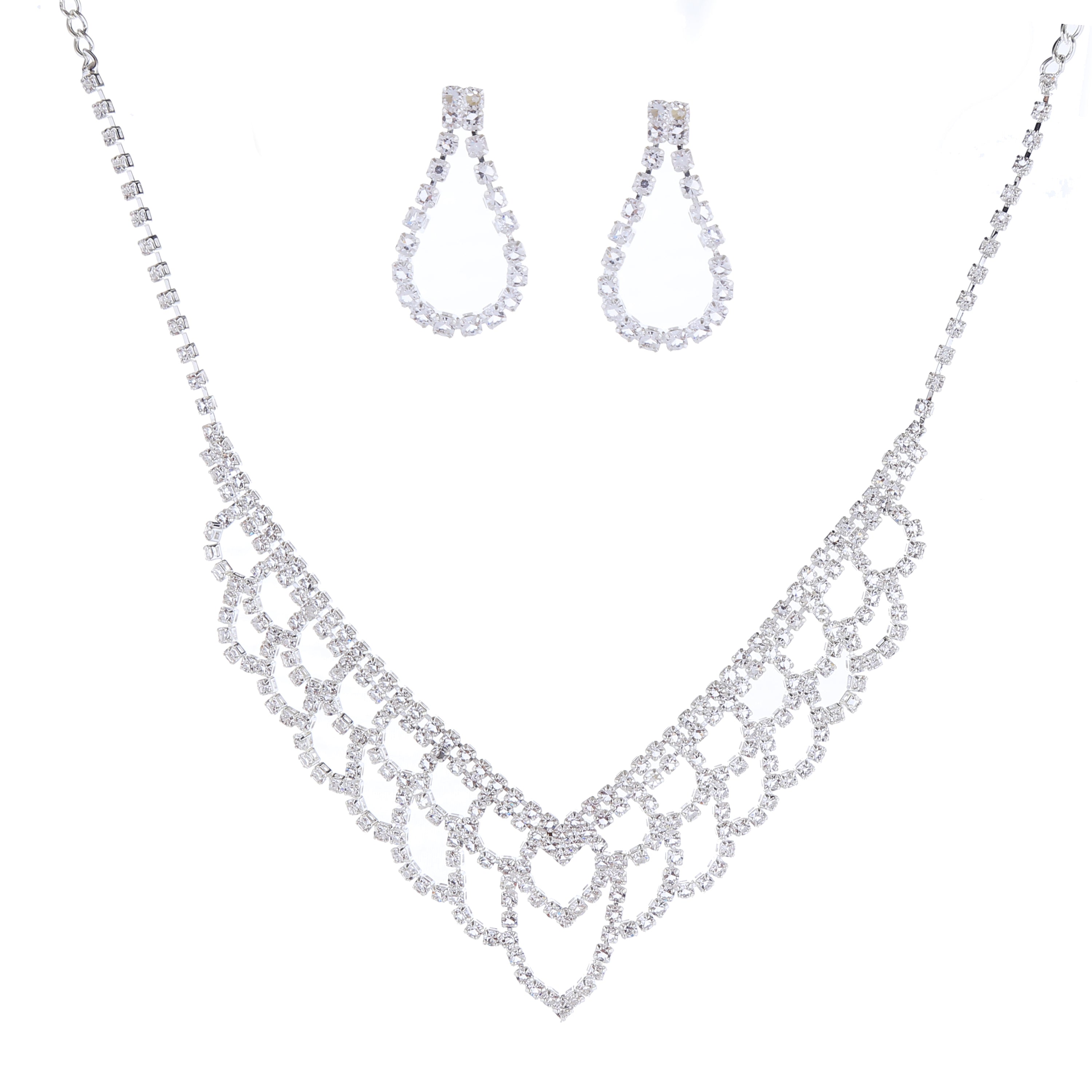 SM Jewelry Premium Hypoallergenic Necklace & Earring Set J025