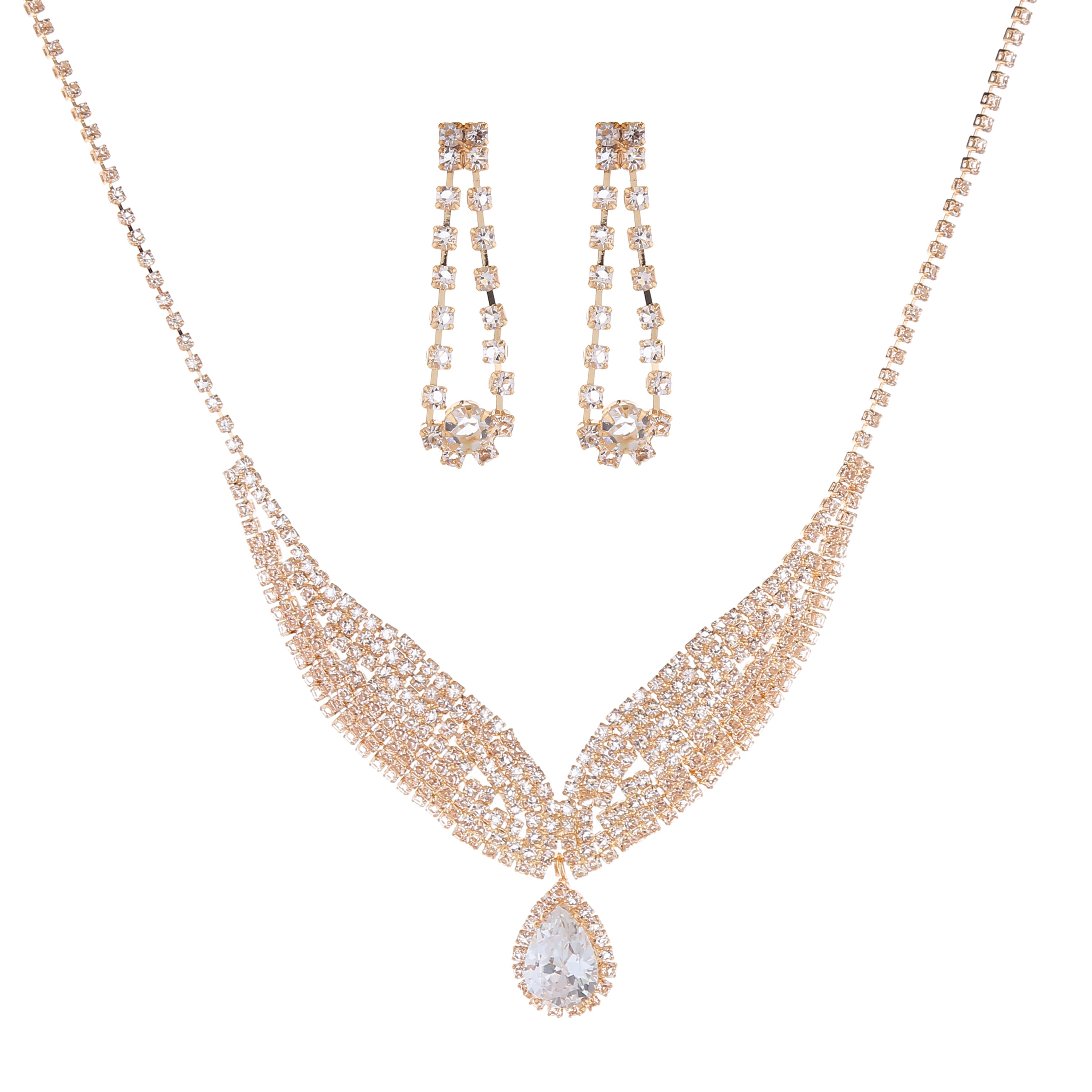 SM Jewelry Premium Hypoallergenic Necklace & Earring Set J026