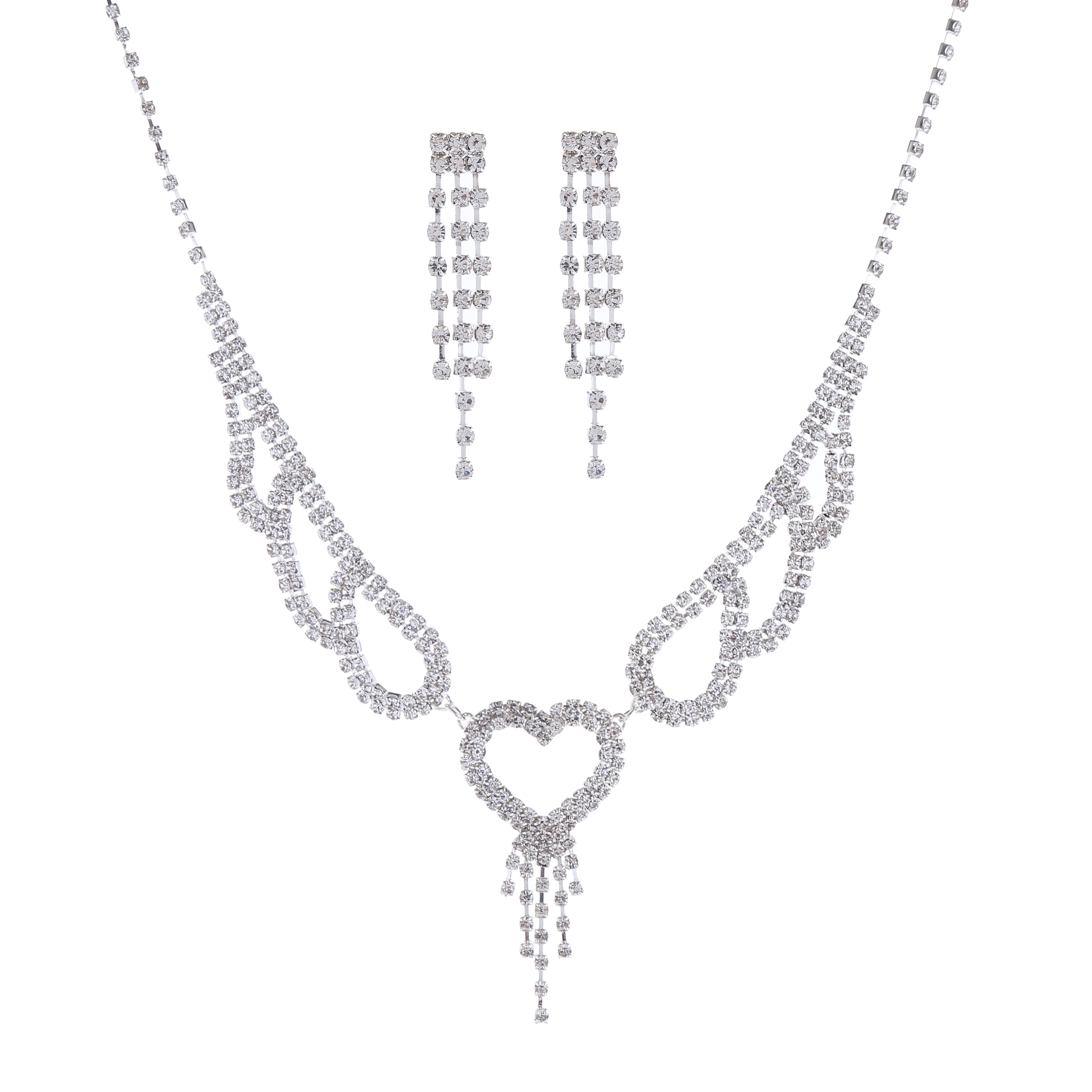 SM Jewelry Premium Hypoallergenic Necklace & Earring Set J031