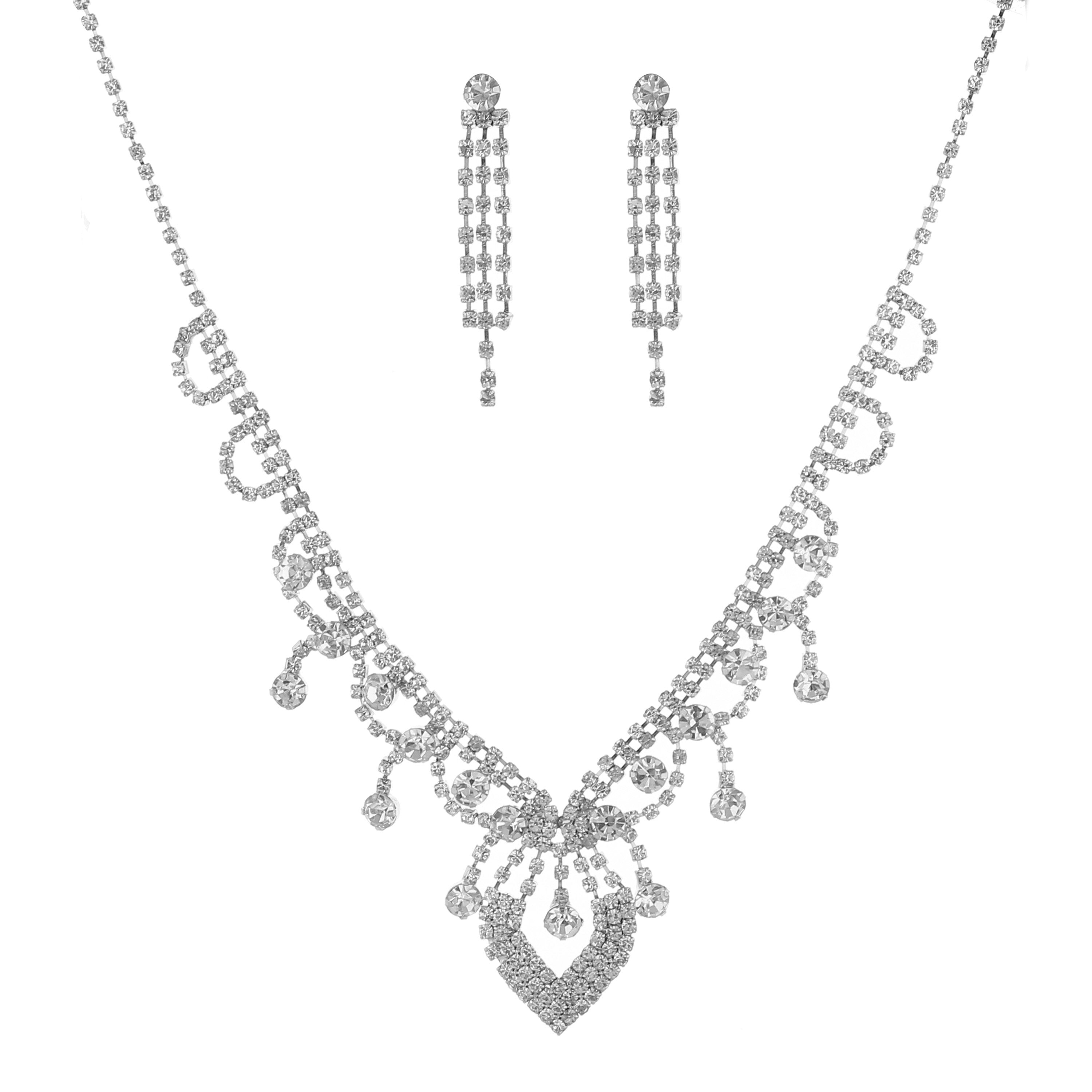 SM Jewelry Premium Hypoallergenic Necklace & Earring Set J033