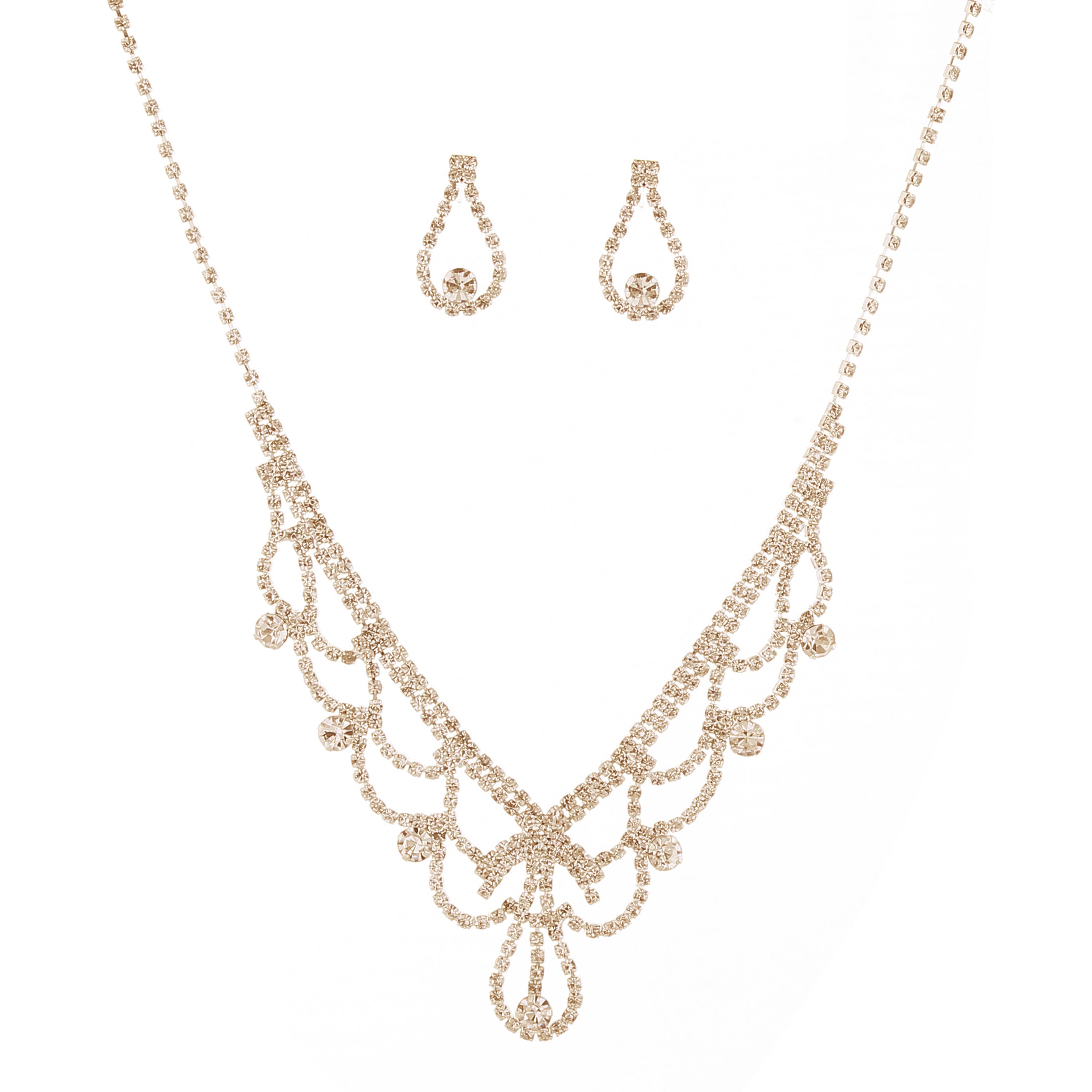 SM Jewelry Premium Hypoallergenic Necklace & Earring Set J034