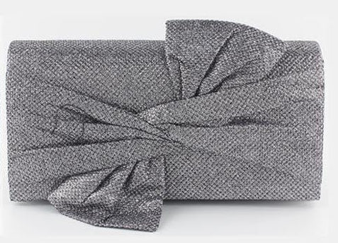 Colored Metallic Bow Evening Bag