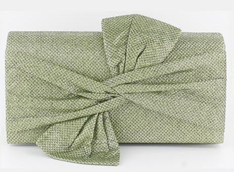 Colored Metallic Bow Evening Bag