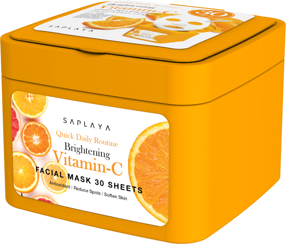 Saplaya - Quick Daily Routine Brightening Vitamin-C Facial Mask