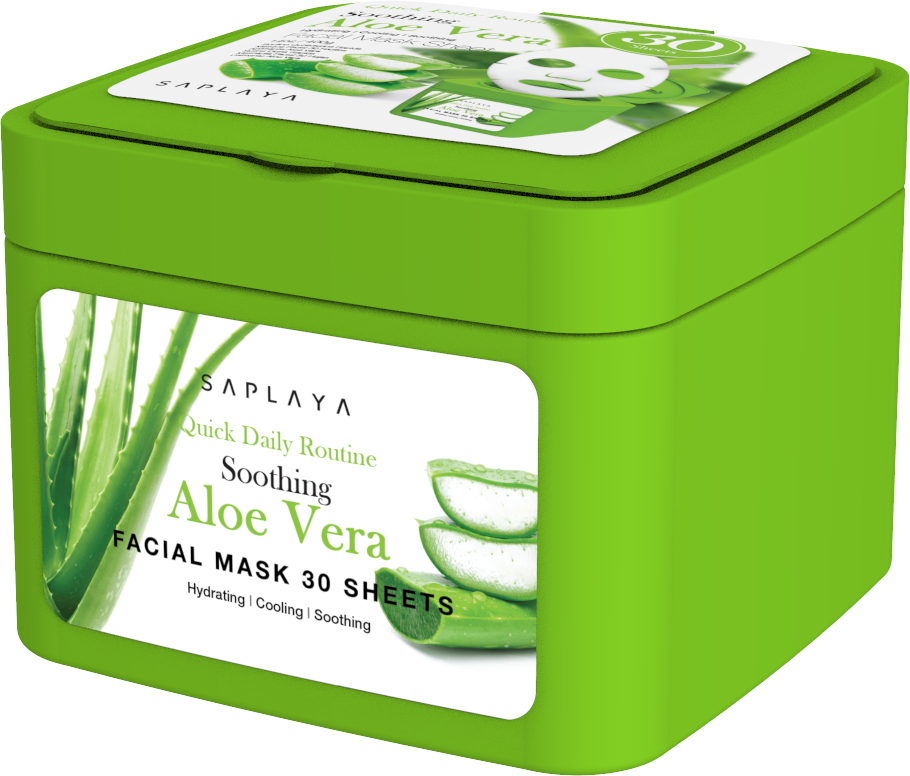 Saplaya - Quick Daily Routine Brightening Aloe Vera Facial Mask