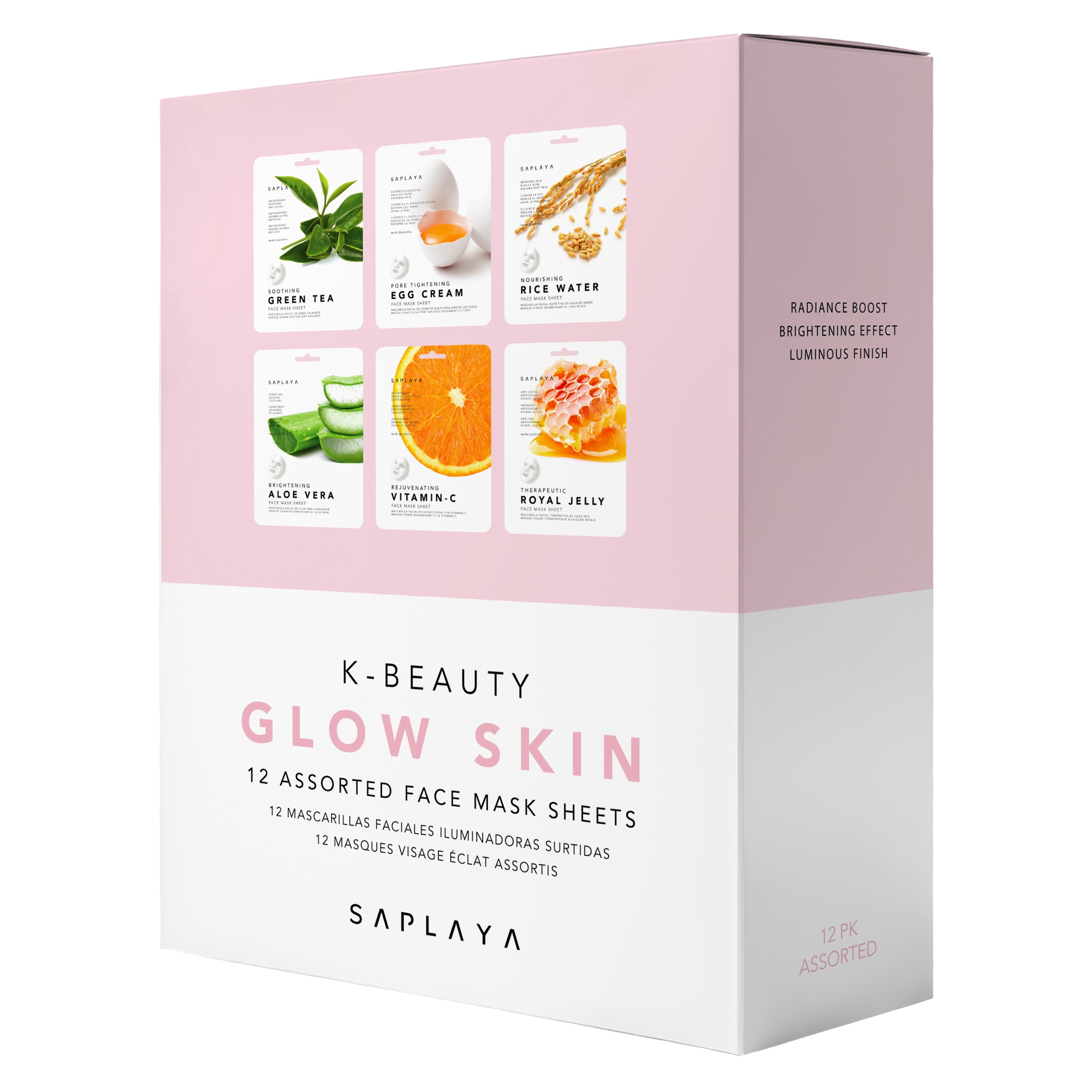 Saplaya - Glow Skin 12pc Mask Pack