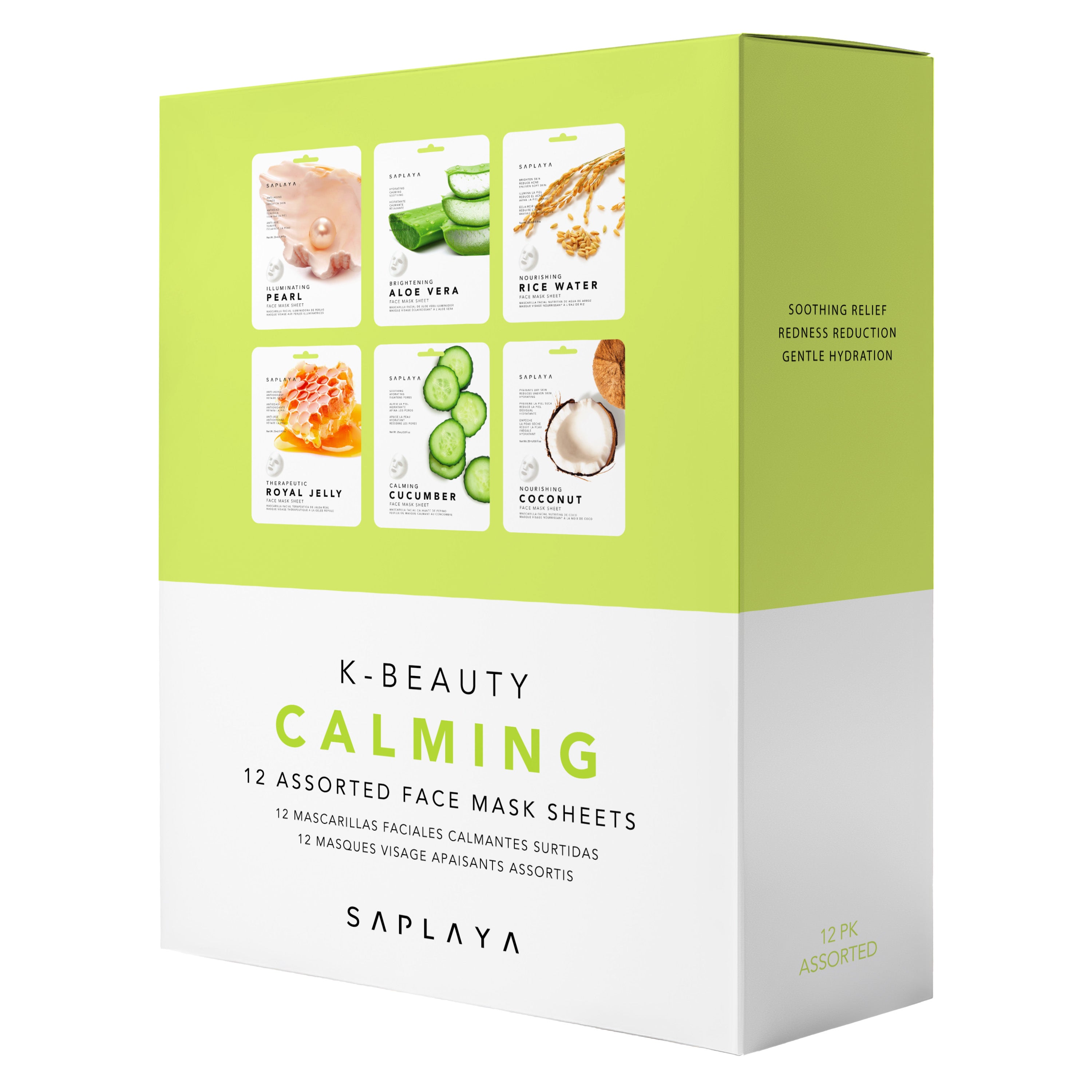 Saplaya - Calming 12pc Mask Pack