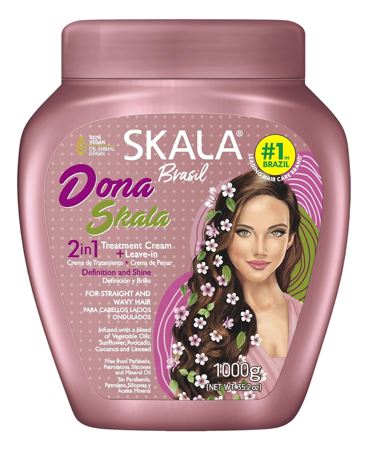 Skala Brasil Dona Skala 2-in-1 Treatment Cream + Leave-In 1000 g