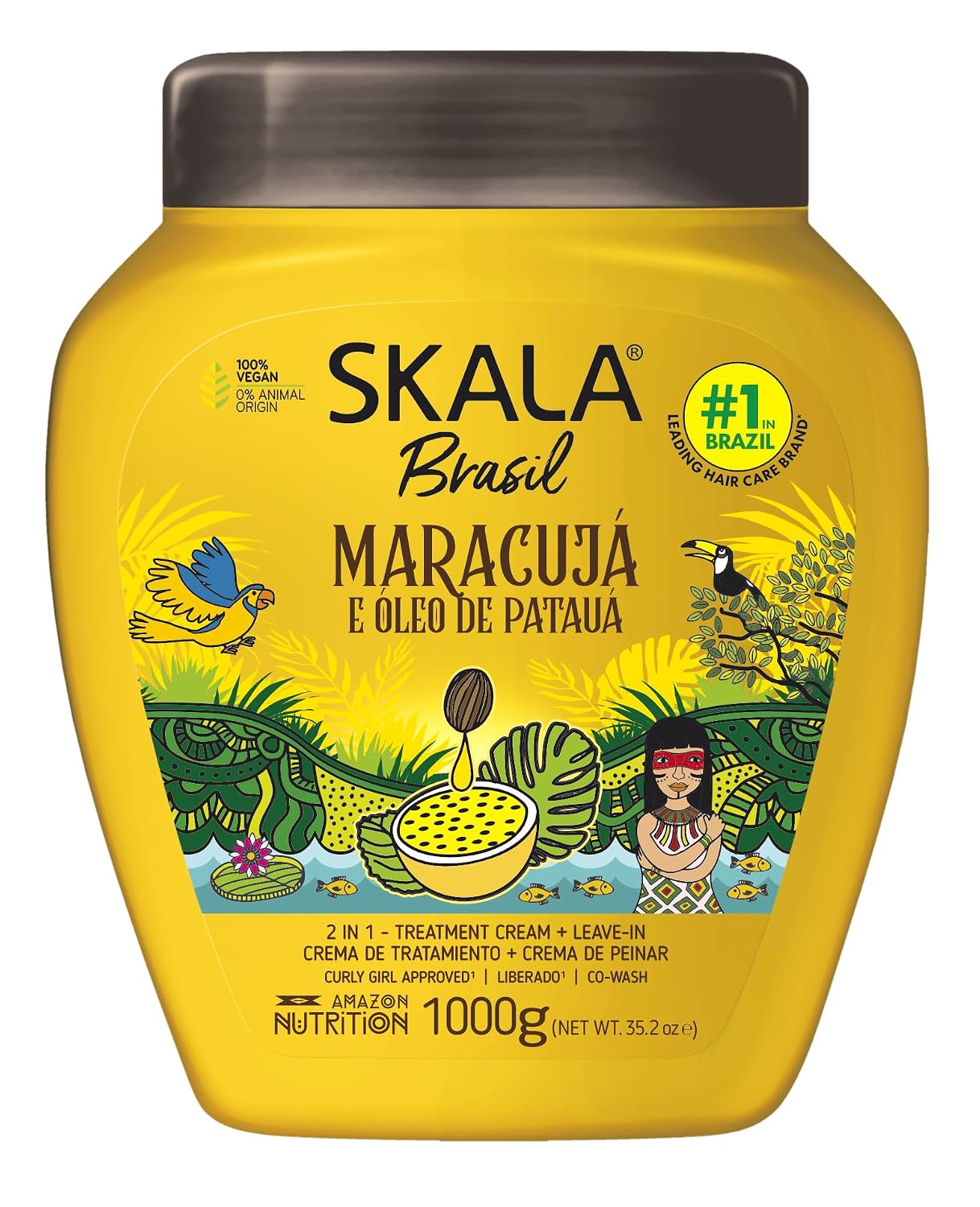 Skala Brasil Maracujá & Patauá Oil 2-in-1 Treatment Cream + Leave-In 1000 g