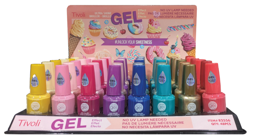 Gel Effect Nail Polish 16 Color Asst | No UV Lamp Needed