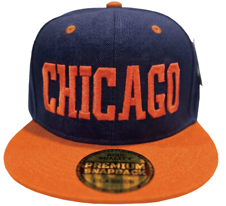 Embroidered Snapback Hat | Chicago Letters