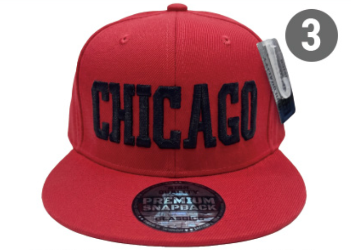 Embroidered Snapback Hat | Chicago Letters