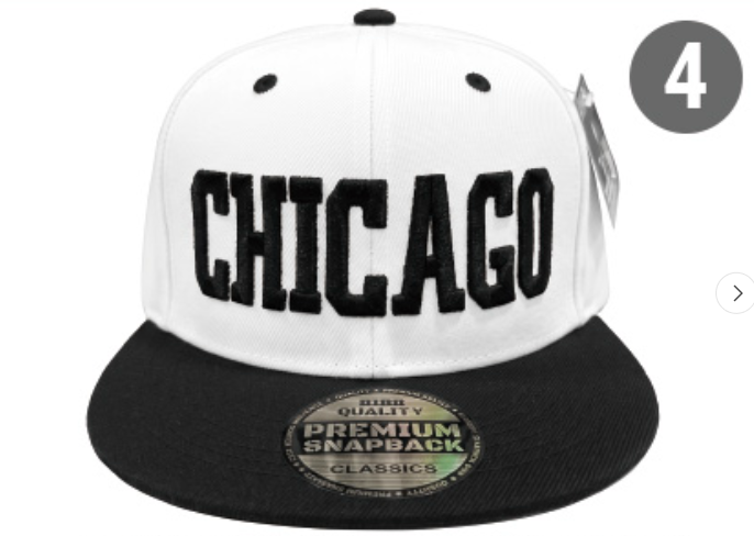 Embroidered Snapback Hat | Chicago Letters