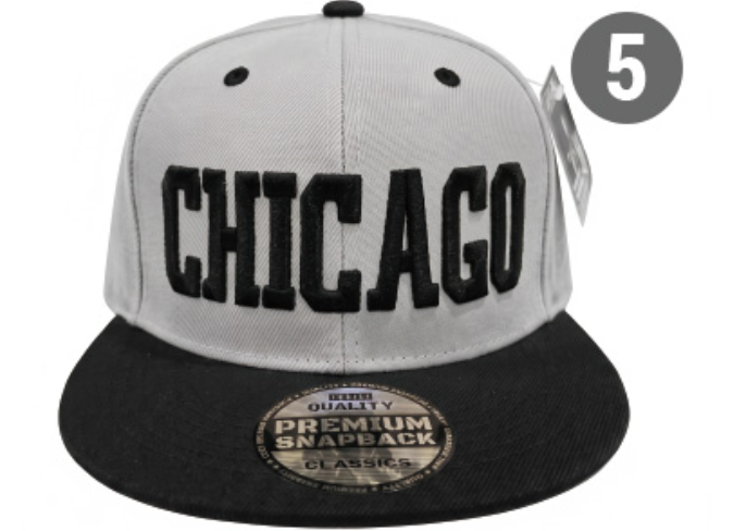 Embroidered Snapback Hat | Chicago Letters