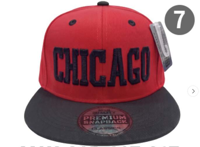 Embroidered Snapback Hat | Chicago Letters